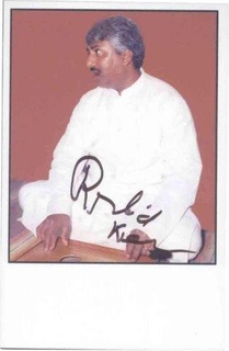 Autograph of Ustad Rashid Khan.