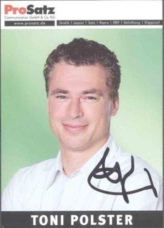 Autograph of Tony Polster.