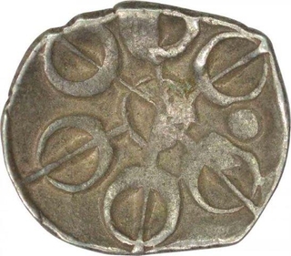 Archaic Punch Marked Coin of Gandhara Janapada.