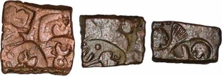 Punch Marked Copper Coins of Vidarbha Janapada.