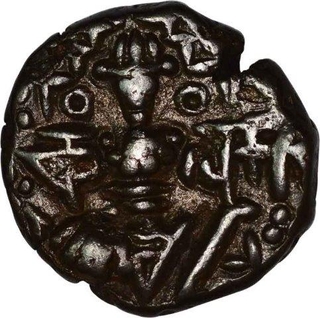 Copper Drachma Coin of Kalasha Deva of Loharas of Kashmir.