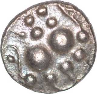 Silver Dramma Coin of Bhojadeva of Paramaras of Vidarbha.