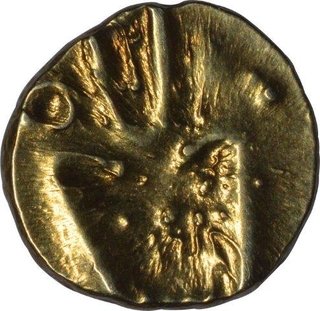 Gold Fanam Coin of Viraraya of Nayakas of Chitradurga.