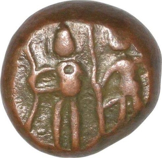 Copper Kasu Coin of Ramayana Series of  Thanjavur Nayaks.