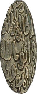 Billon Six Gani  Coin of Qutb ud din Mubarak of Delhi Sultanate.