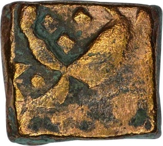 Copper Falus Coin of Akbar of Sukkur Mint.