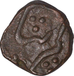 Copper Paisa Coin  of Muhiabad Poona Mint of Maratha Confederacy.