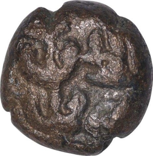 Copper Kasu Coin of Raja Ram of Gingee Marathas of Maratha Confederacy.