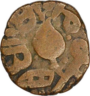 Copper One Paisa Coin of  Ranjit Singh of Sikh Empire.