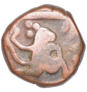 Copper Paisa Coin  of Hanuman Series of Dhar State.