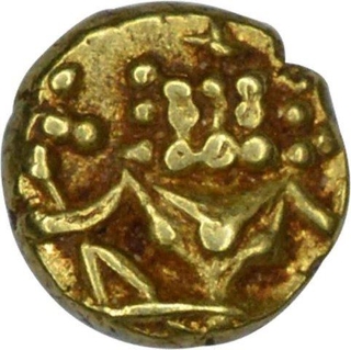 Gold Fanam Coin of Kanthirava Narasaraja I of Mysore State.