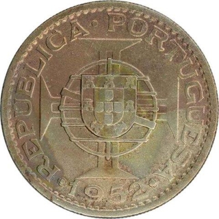 Cupro Nickle Rupia Coin of Portuguese Administration.