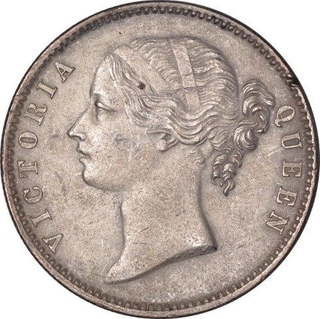 Silver One  Rupee Coin of Victoria Queen of Madras Mint of 1840.