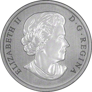 Cupro Nickle Twenty Five Cents of Elizabeth II of Canada.