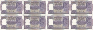 One Hundred Rupees Bank Notes  of Reserve Bank of India signed by P C  Bhattacharya of 1960.