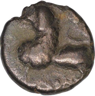 Potin Coin of Satakarni I of Junnar Region of  Satavahana Dynasty.