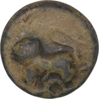 Copper Coin of Satkarni I of Satavahana Dynasty.