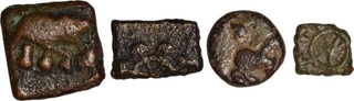 Lead Coins of Satkarni Iof Vidarbha Region  of Satavahanas Dynasty.