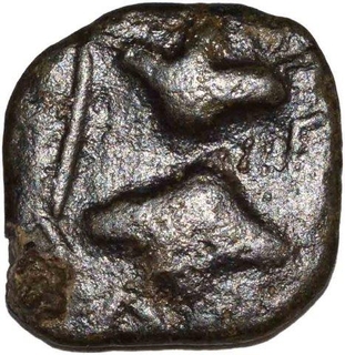 Copper Coin of Nahapana of Western Kshatrapas.