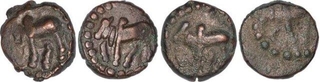 Copper Coins of Ganapatinaga of Nagas of Padmavati.