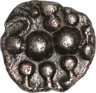 Silver Dramma Coin of Bhojadeva  of Paramaras of Vidarbha.