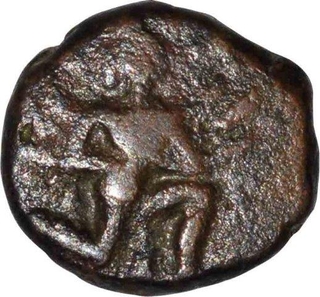 Copper Half JItal Coin of Sadashivaraya of Tuluva Dynasty of Vijayanagar Empire.