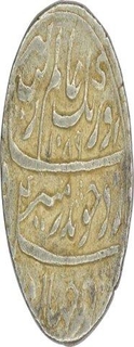 Silver One Rupee Coin of Aurangzeb Alamgir of Surat Mint.