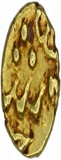 Gold Fanam Coin of Muhammad Shah of Balapur Mint.