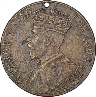 Brass Medal of King George V of 1911.