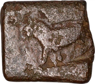 Punch marked Copper Karshapana coin of Pre Ujjaini Region.