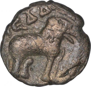 Potin Coin of Sri Pulumavi of Satavahana Dynasty.