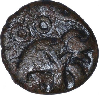 Copper Coin of Satkarni I of Satavahana Dynasty.