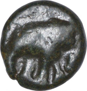 Copper Coin of Satkarni I of Paithan Region of Satavahana Dynasty.