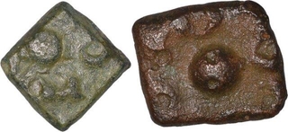 Copper Coins of Satkarni I of Vidarbha Region of Satavahana Dynasty.