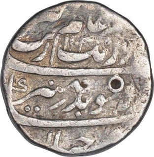 Silver One Rupee Coin of Aurangzeb of Shahjahanabad Dar ul khilafa Mint.