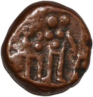 Copper Kasu Coin of Madurai Nayakas.