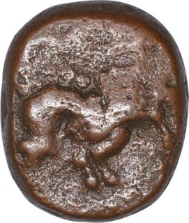 Copper Kasu Coin of Wadiyars of Mysore Stae.