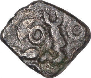 Punch Marked Silver One Fourth Karshapana Coin of Avanti Janapada.