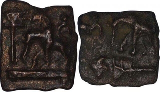 Cost Copper Kakani Coin of Sunga Kingdom.