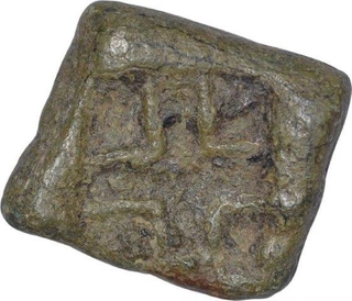 Copper Karshapana coin of Taxila.