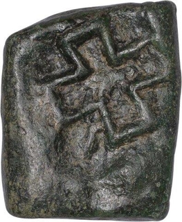 Copper Karshapana Coin of Taxila Region of Maurya Dynasty.