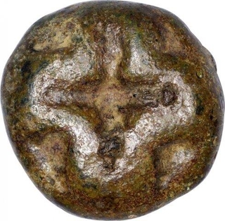 Cast Copper Coin of Vidarbha Region of Mauryan Dynasty.