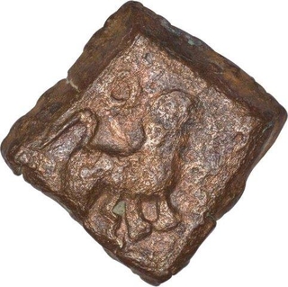 Copper Coin of Maharathis of Andhra.