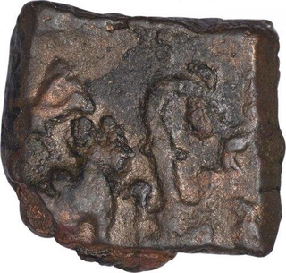 Square Copper Coin of Vidarbha of Sebaka Dynasty.