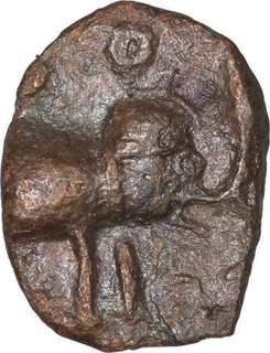 Copper Coin of Satkarni I of Satavahana Dynasty.