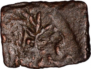 Copper Coin  of Satkarni I of Nashik Region of Satavahana Dynasty.