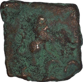 Copper Coin of Satkarni I of Nashik Region of Satavahana Dynasty.