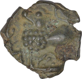 Rare Potin Coin of Satkarni I of Junnar Region of Satavahana Dynasty.