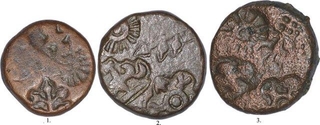 Punch Marked Copper Round Karshapana Coins.