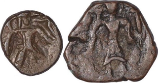 Copper Coins of Vasudeva I of Kushan Dynasty.